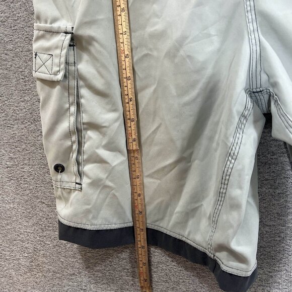 Rip Zone Board Shorts Men Size L Cargo Mid Thigh Drawstring Outdoor Swim Surf - Picture 9 of 16